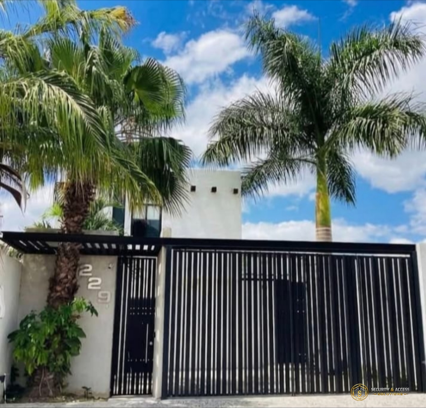 Custom metal security gate