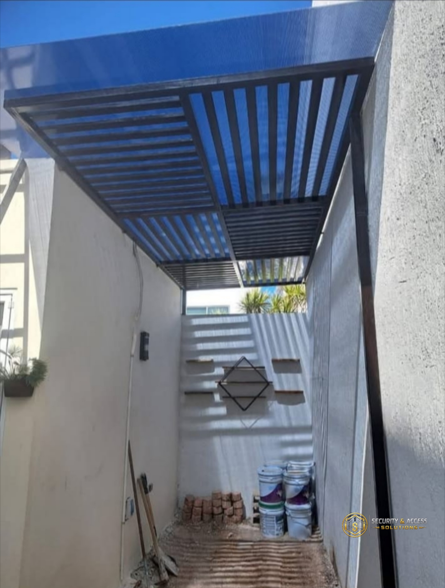 Custom covered metal structure