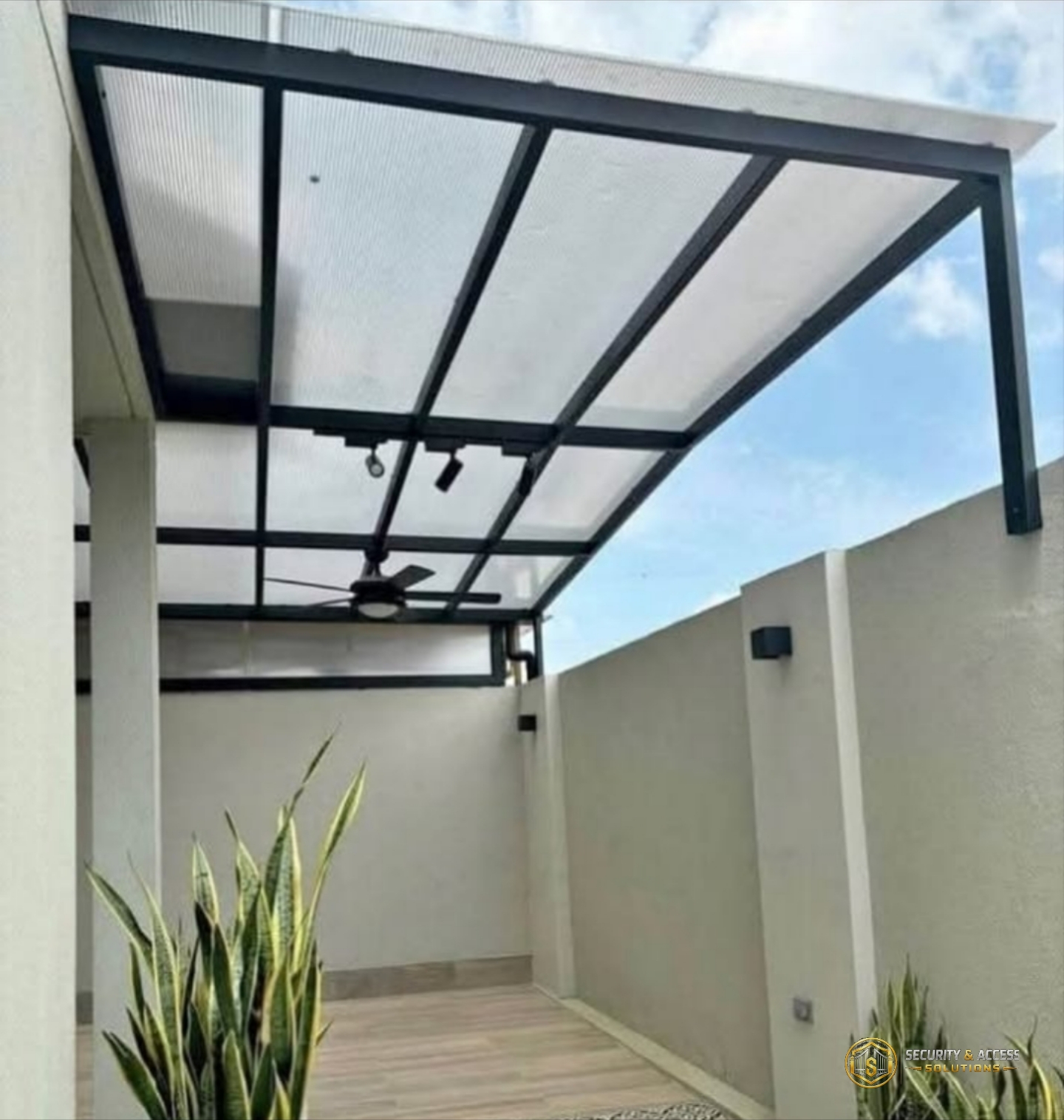 Custom architectural roof structure